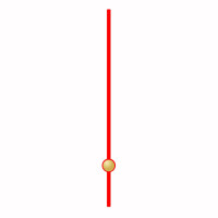 Секундная стрелка 28 red (40мм)