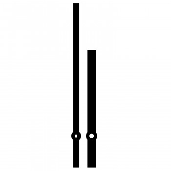 Комплект стрелок 015 black (145/113мм)