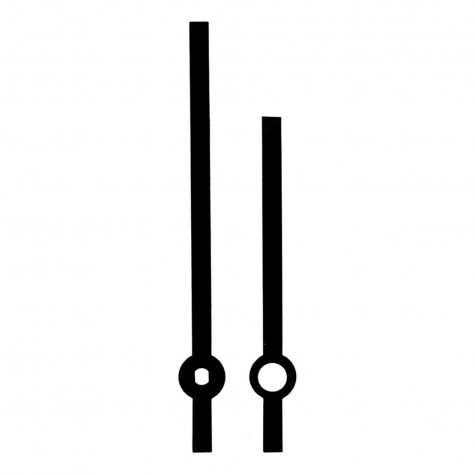 Комплект стрелок 02А black для механизма Hermle