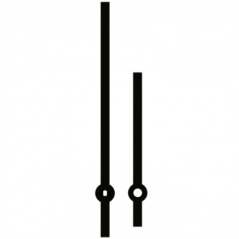 Комплект стрелок 063 black для механизма Hermle