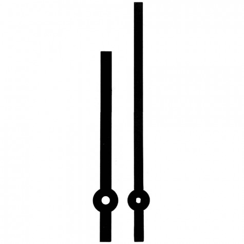 Комплект стрелок 12-6610-2000 black для механизма Hermle
