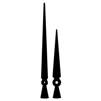 Комплект стрелок 172 black (150/100мм)