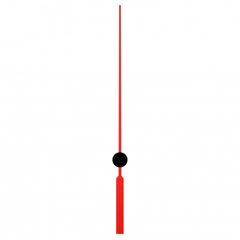 Секундная стрелка sec 90 red для механизма Hermle