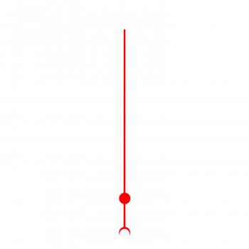 Секундная стрелка Sec. G1 red (110мм)