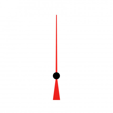 Секундная стрелка sec 60 red для механизма Hermle