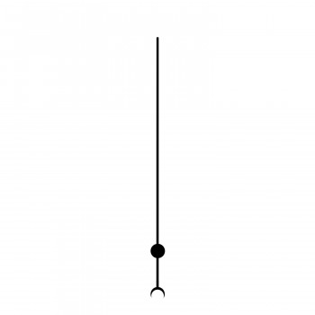 Секундная стрелка Sec. G1 black (110мм)