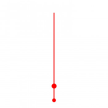 Секундная стрелка Sec. G red (110мм)