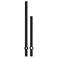 Комплект стрелок 3442 black (110/75мм)
