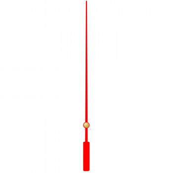 Секундная стрелка 80 red (100мм)