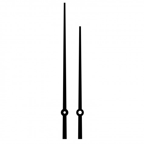Комплект стрелок 031-22 black для механизма Hermle
