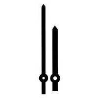 Комплект стрелок 789 black (110/86мм)
