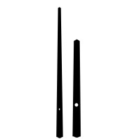 Комплект стрелок 966 black (212/154мм)