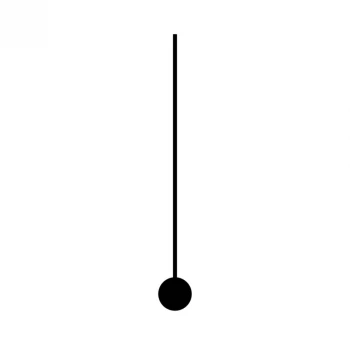 Секундная стрелка 137 black (107мм)