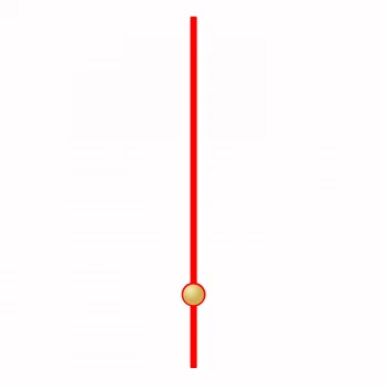 Секундная стрелка 28 red (40мм)