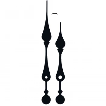 Комплект стрелок 3504 black (140/100мм)