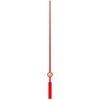Секундная стрелка 75 red (80мм)