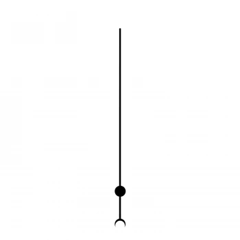 Секундная стрелка Sec. G1 black (110мм)