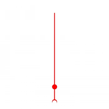 Секундная стрелка Sec. G1 red (110мм)