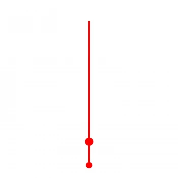 Секундная стрелка Sec. G red (110мм)