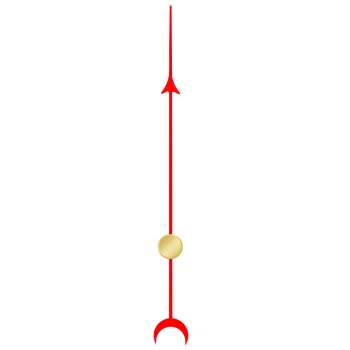 Секундная стрелка 6036 red (51мм)
