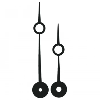 Комплект стрелок 7045 black (102/76мм)