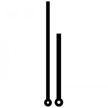 Комплект стрелок 749 black (120/85мм)