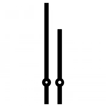 Комплект стрелок 767 black (95/59мм)